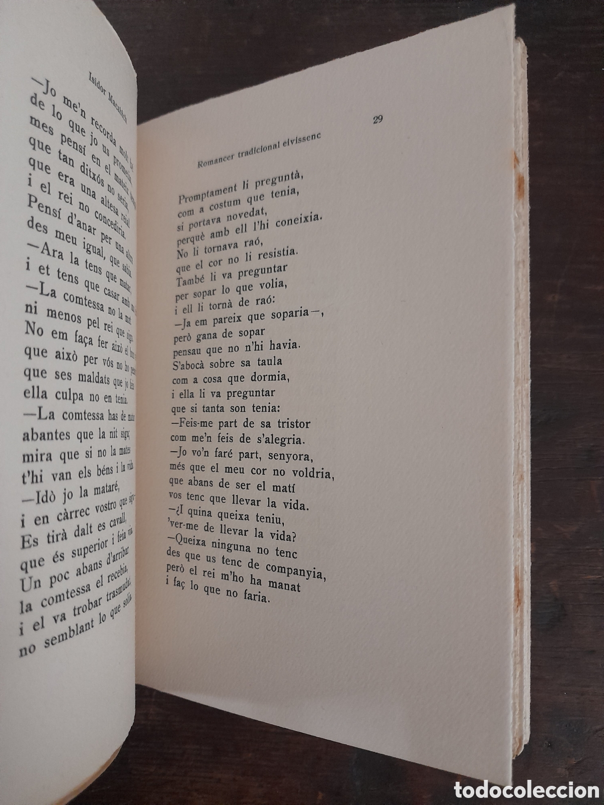 Libros de segunda mano: Romancer Tradicional Eivissenc, Isidor Macabich - MOLL 1954 (En catal&aacute;n) - Foto 3