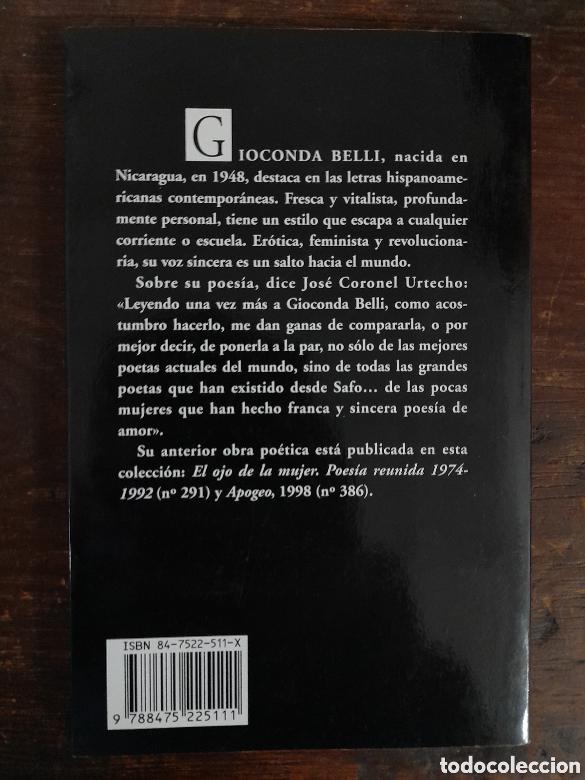 Libros de segunda mano: Mi &Iacute;ntima Multitud, Gioconda Belli - VISOR 2003 - Foto 3