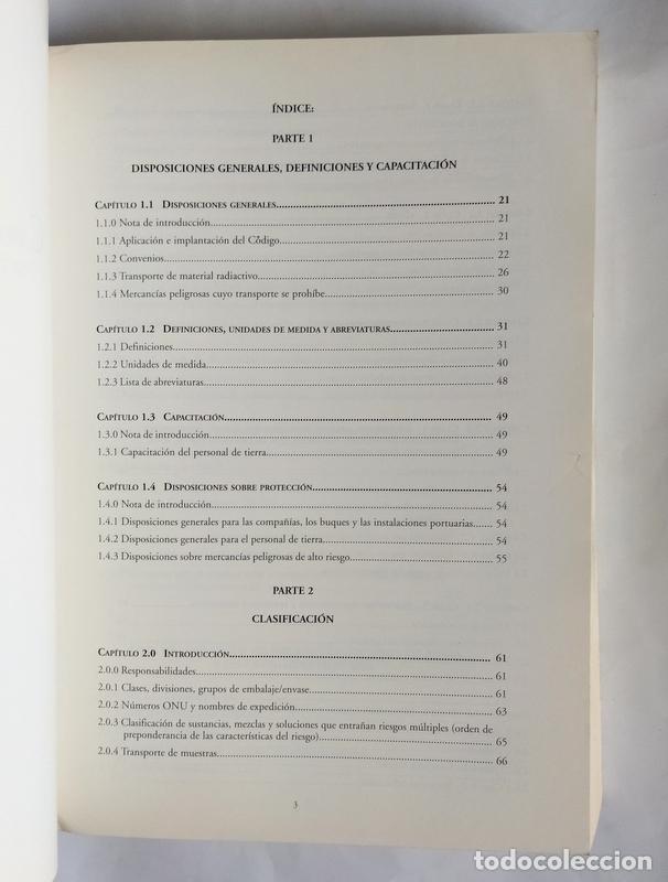 Libros de segunda mano: CODIGO MARITIMO INTERNACIONAL DE MERCANCIAS PELIGROSAS - CODIGO IMDG - MINISTERIO DE FOMENTO - Foto 2