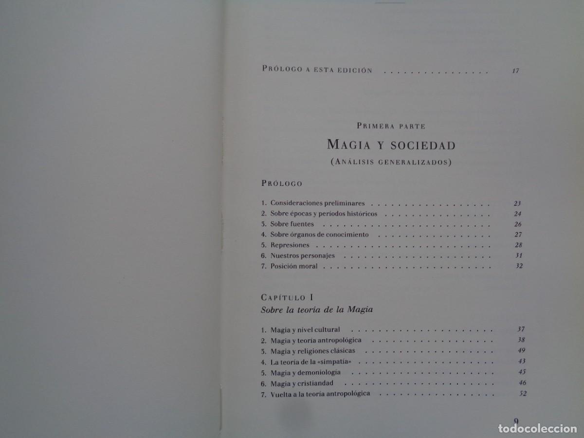 Libros de segunda mano: JULIO CARO BAROJA. VIDAS M&Aacute;GICAS E INQUISICI&Oacute;N I. 1990. - Foto 3