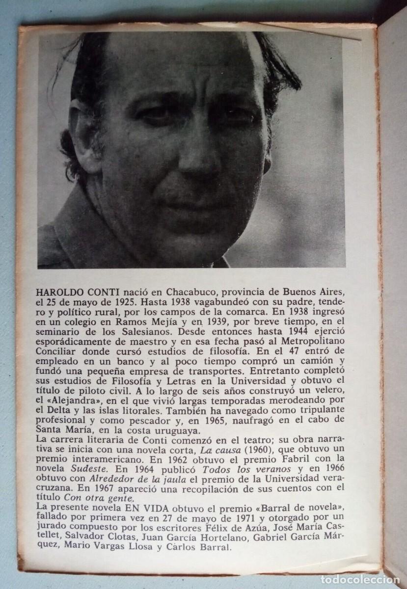 Libros de segunda mano: Conti, Haroldo - En Vida - Primera Edici&oacute;n - (1971) - Foto 2