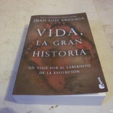 Libros de segunda mano: JUAN LUIS ARSUAGA - VIDA, LA GRAN HISTORIA - EDICIONES DESTINO 2022