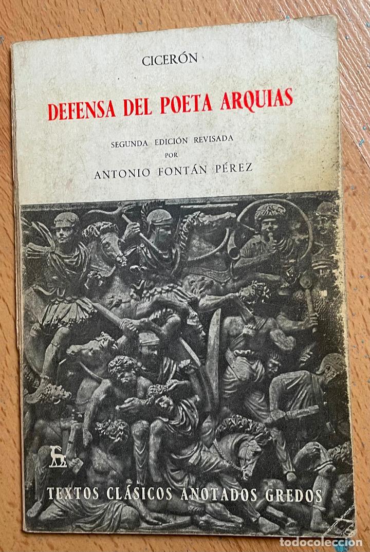 Libros de segunda mano: DEFENSA DEL POETA ARQUIAS, CICERON - Foto 1