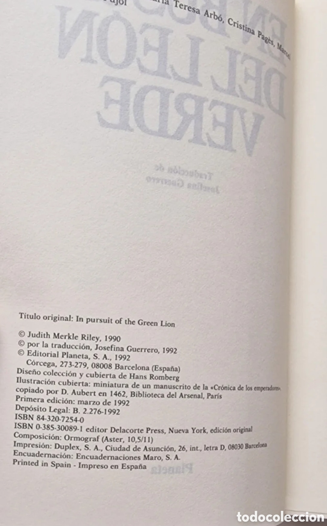 Libros de segunda mano: En busca del Le&oacute;n verde - Foto 3