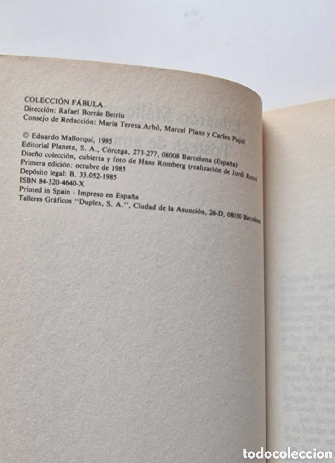 Libros de segunda mano: Tristeza de amor - Eduardo Mallorqui Del Corral - Foto 3