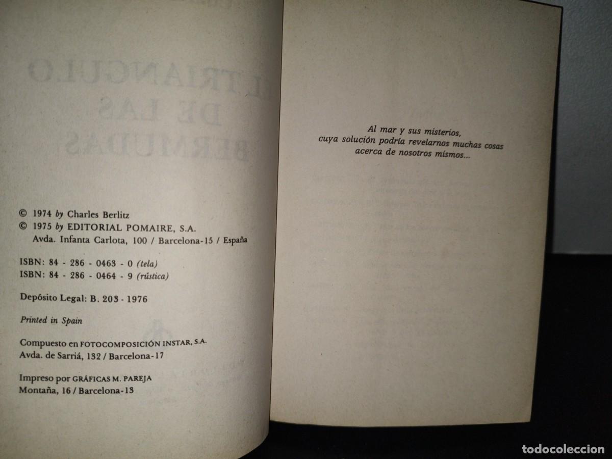 Libros de segunda mano: 83- EL TRI&Aacute;NGULO DE LAS BERMUDAS - CHARLES BERLITZ - 1975 - Foto 5