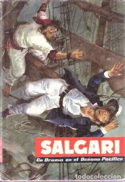 Libros de segunda mano: Un drama en el Oc&eacute;ano Pac&iacute;fico - Emilio Salgari - Foto 1
