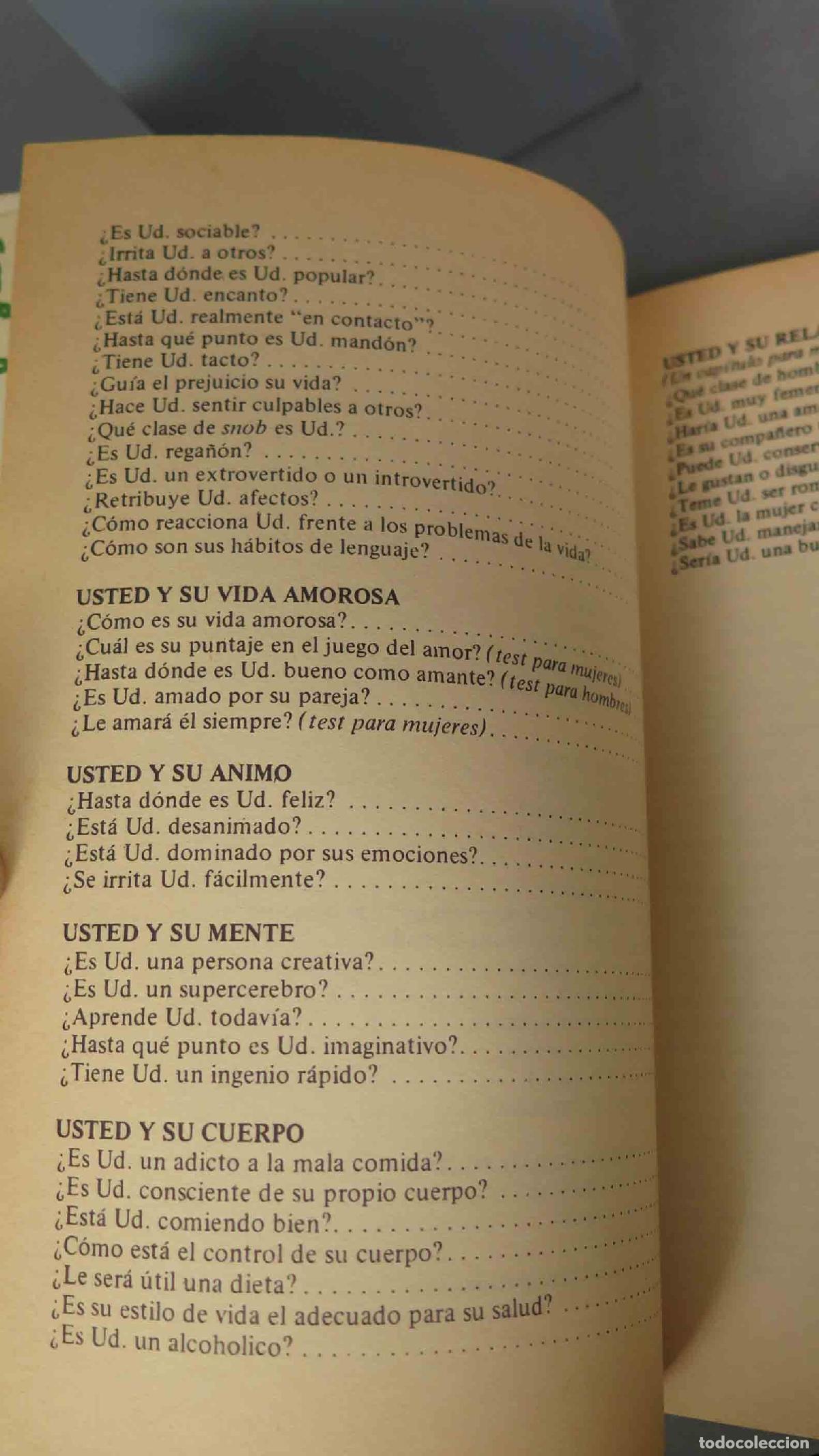 Libros de segunda mano: Juegos. El libro de los tests. Con&oacute;zcase a usted mismo. Nash - Foto 3