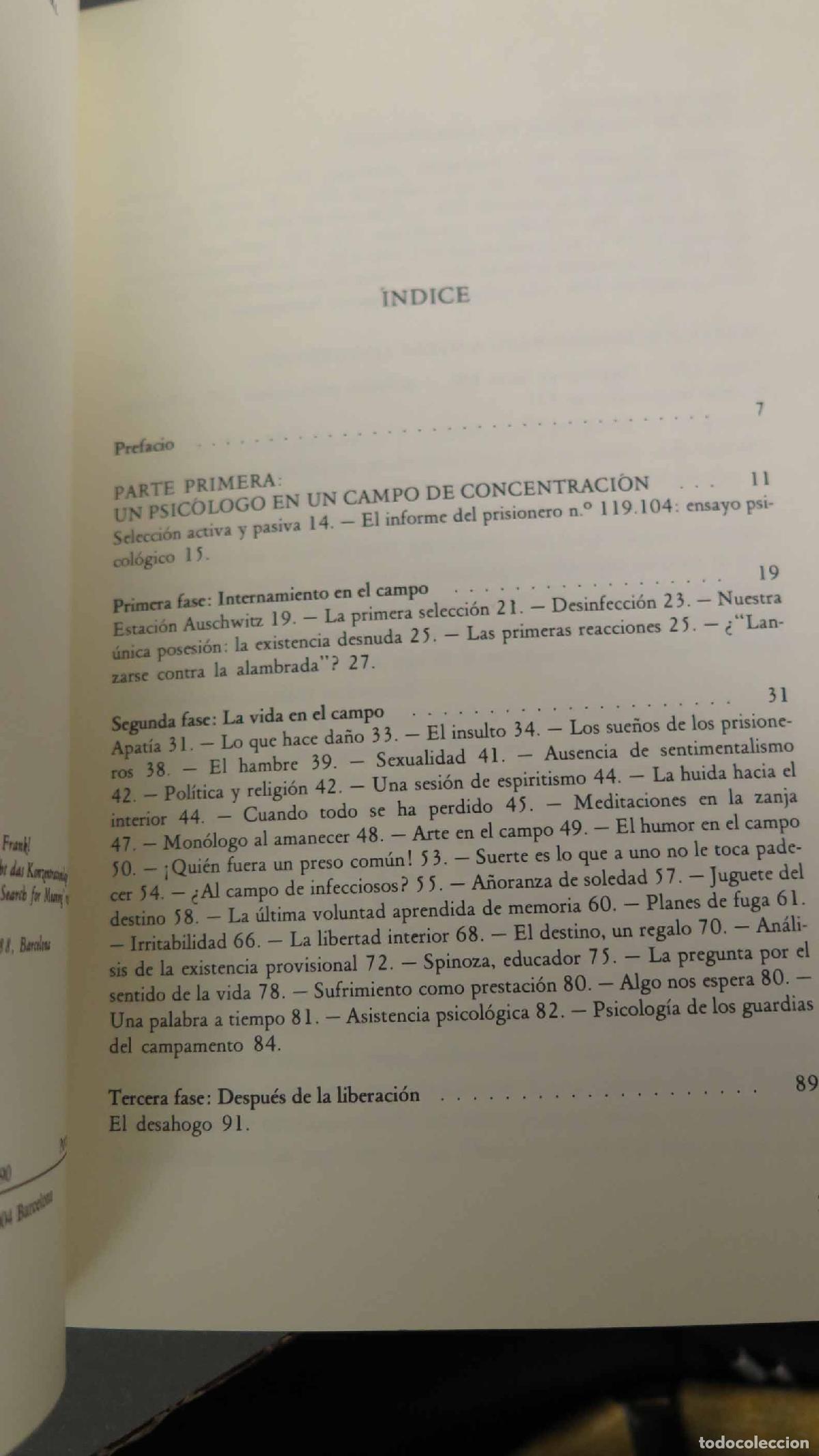 Libros de segunda mano: El hombre en busca de sentido. Viktor E. Frankl - Foto 2