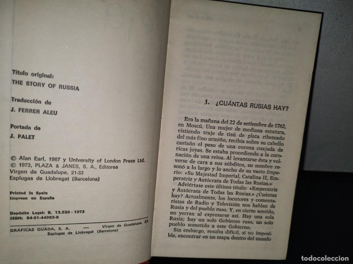 Libros de segunda mano: 83- BREVE HISTORIA DE RUSIA - ALAN EARL - 1973 - Foto 5