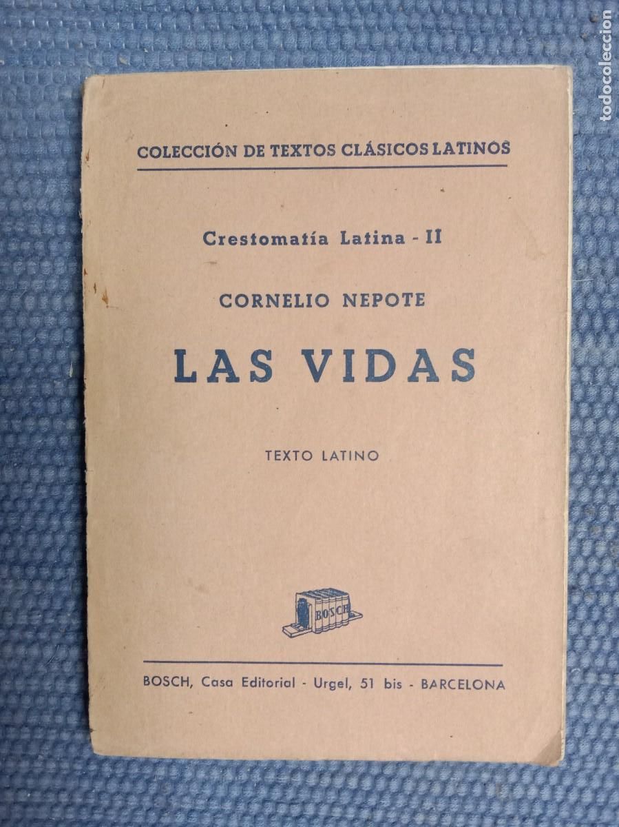 Libros de segunda mano: Cornelio Nepote: Las vidas (Texto latino) - Foto 1