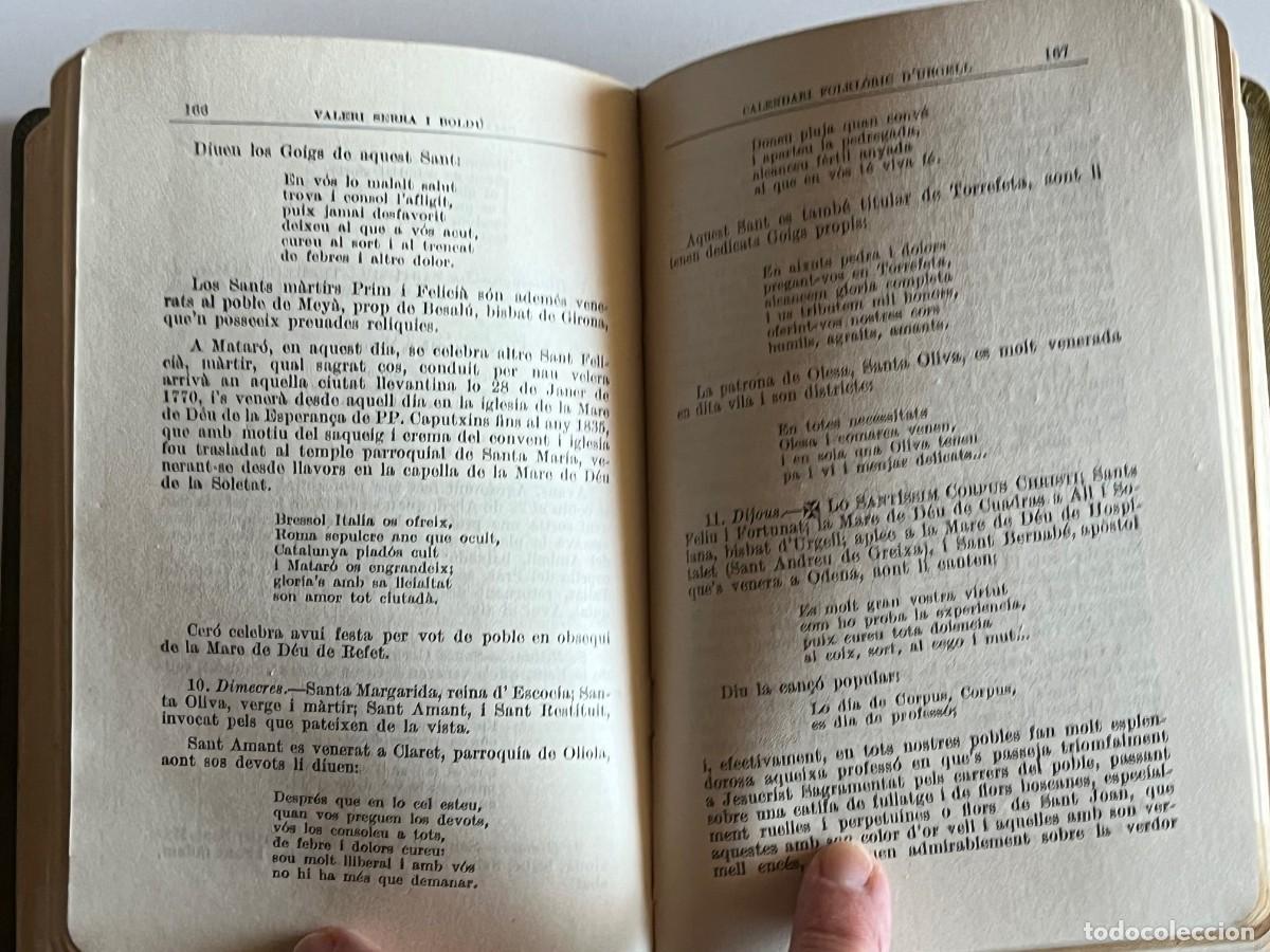 Libros de segunda mano: LIBRO CALENDARI FOLCL&Ograve;RIC D&acute;URGELL DE VALERI SERRA I BOLD&Uacute; - Foto 5