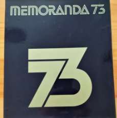 Libros de segunda mano: ANUARIO 1973 - MURANO/MEMORANDA 75 - DIFUSORA INTERNACIONAL - CON SU ESTUCHE Y UN DISCO