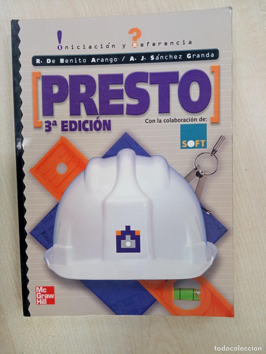 Libros de segunda mano: MANUAL DE PRESTO. R. DE BENITO ARANGO. A. J. S&Aacute;NCHEZ GRANDA. MC GRAW-HILL - Foto 1