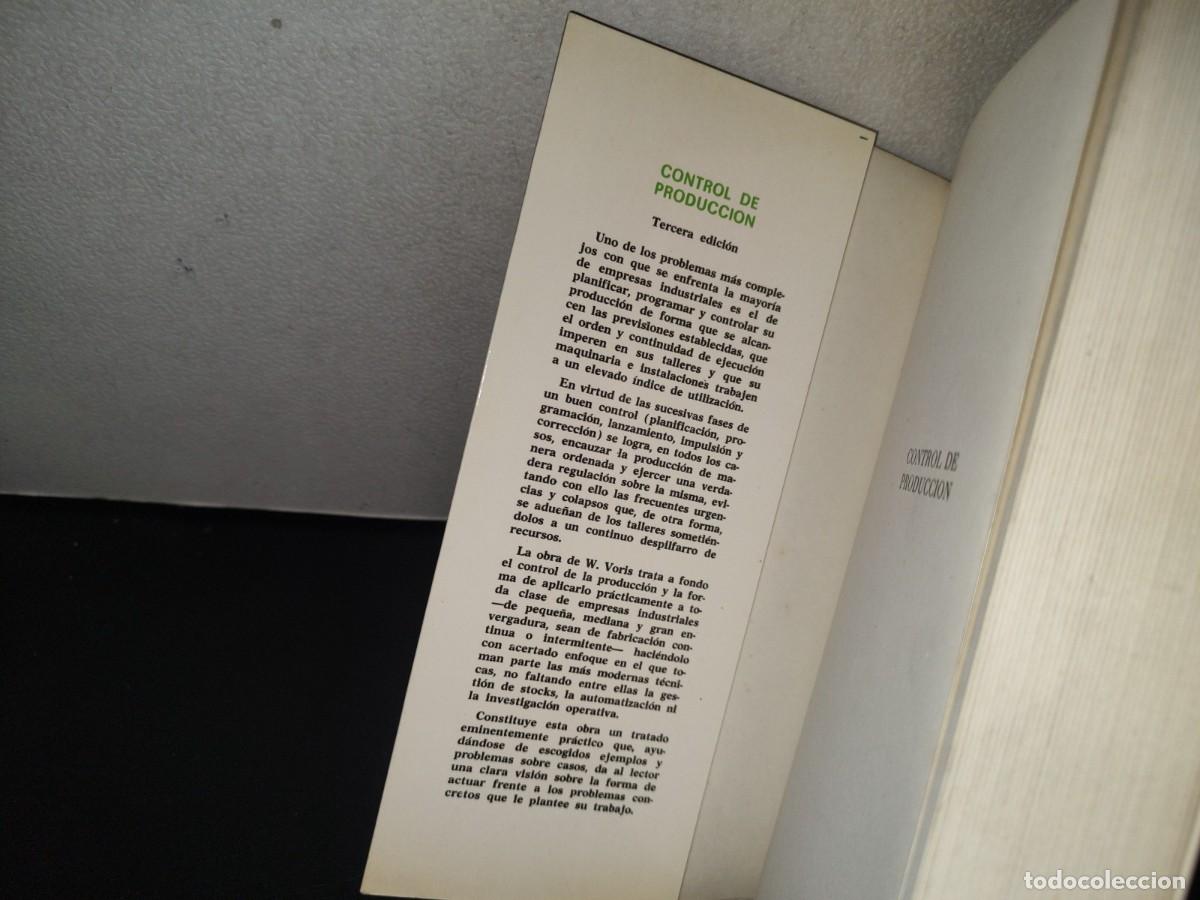 Libros de segunda mano: 83- CONTROL DE PRODUCCI&Oacute;N - WILLIAM VORIS - EDITORIAL HISPANO EUROPEA - Foto 4