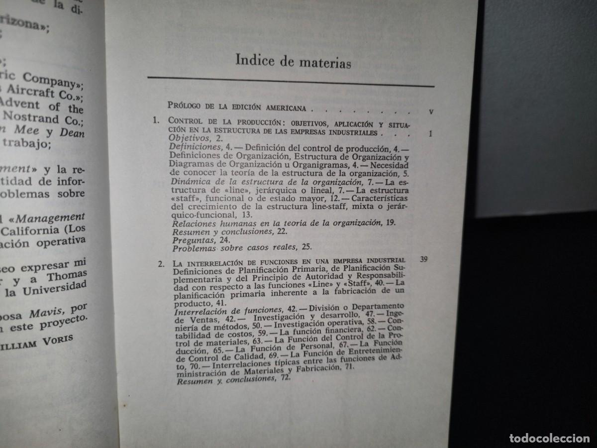 Libros de segunda mano: 83- CONTROL DE PRODUCCI&Oacute;N - WILLIAM VORIS - EDITORIAL HISPANO EUROPEA - Foto 7