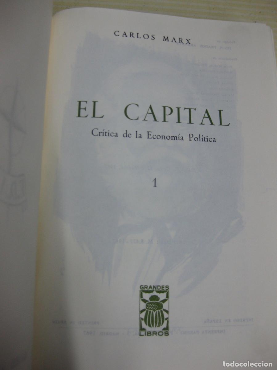 Libros de segunda mano: EL CAPITAL - CARLOS MARX - Foto 3