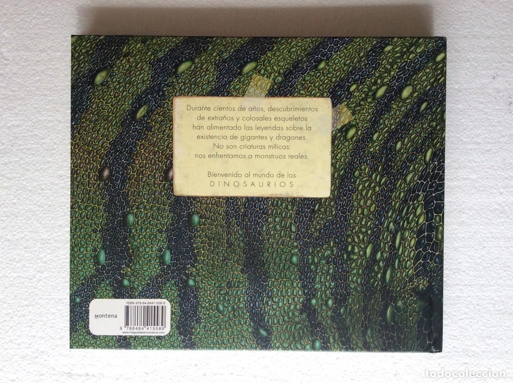 Libros de segunda mano: Dinosaurios Libro interactivo infantil, Montena - Foto 2