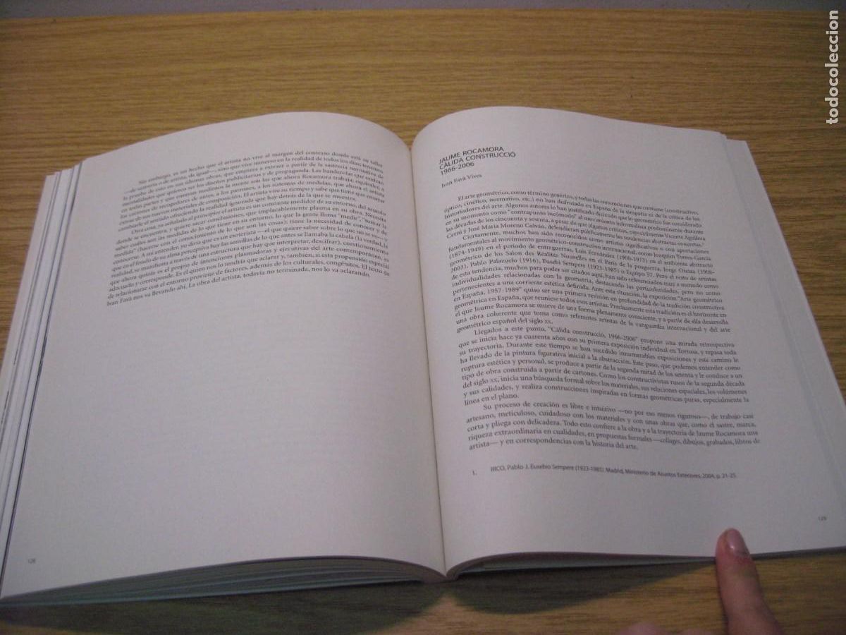 Libros de segunda mano: JAUME ROCAMORA. CALIDA CONSTRUCCIO 1966-2006. DIPUTACIO DE TARRAGONA 2007 - Foto 13