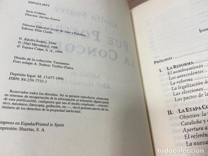 Libros de segunda mano: FUE POSIBLE LA CONCORDIA - ADOLFO SU&Aacute;REZ / ESPASA / 1996 - Foto 4