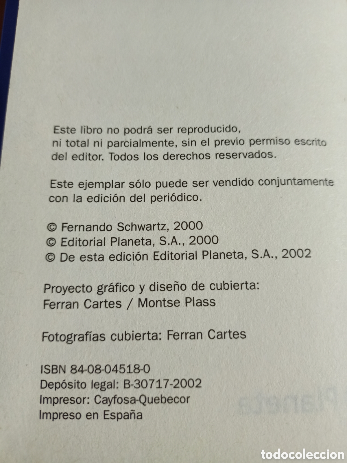 Libros de segunda mano: Fernando Schwartz - El enga&ntilde;o de Beth Loring - Foto 3