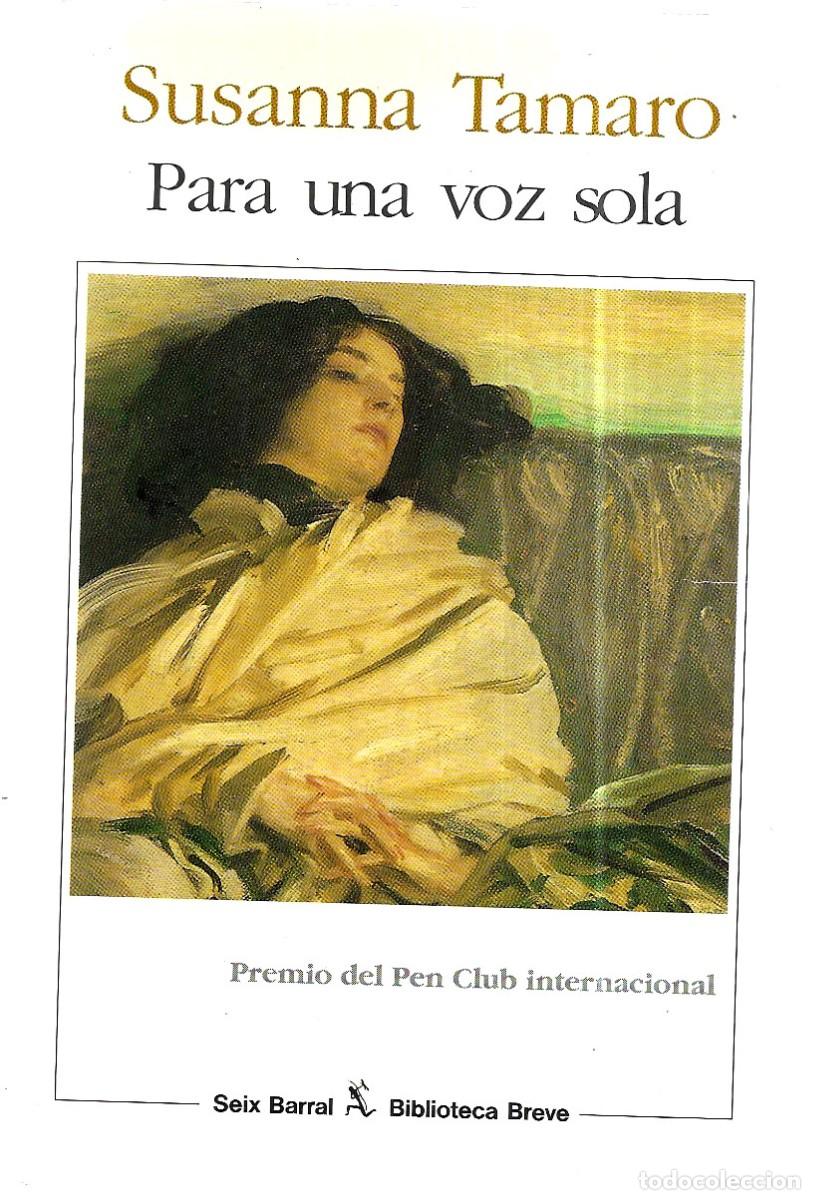 Libros de segunda mano: Susanna Tamaro . Para una voz sola - Foto 1
