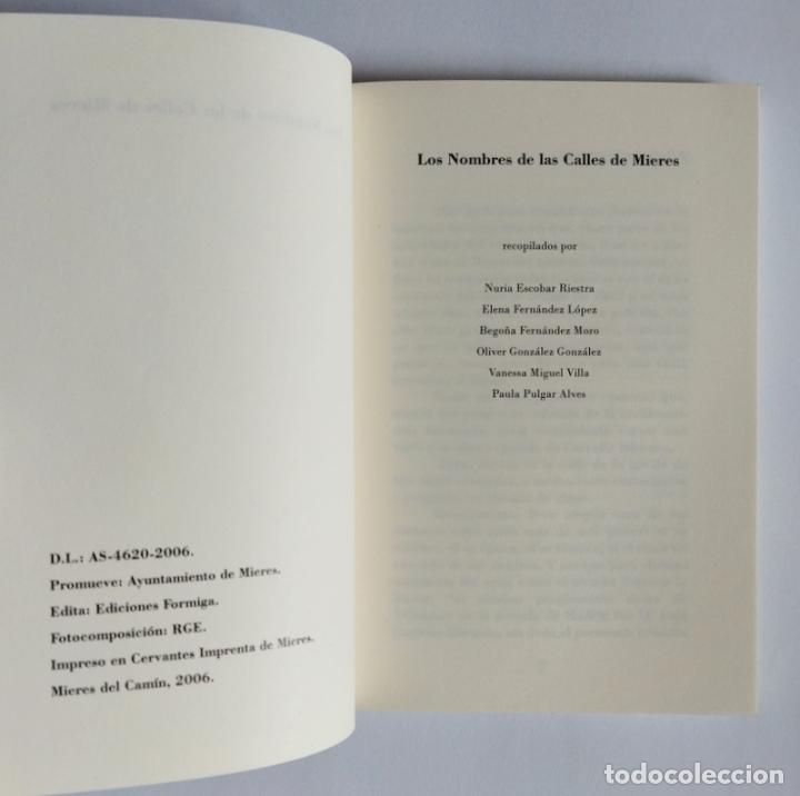 Libros de segunda mano: EL LIBRO DE LAS CALLES DE MIERES - VARIOS AUTORES - EDICIONES FORMIGA. 2008 - Foto 2