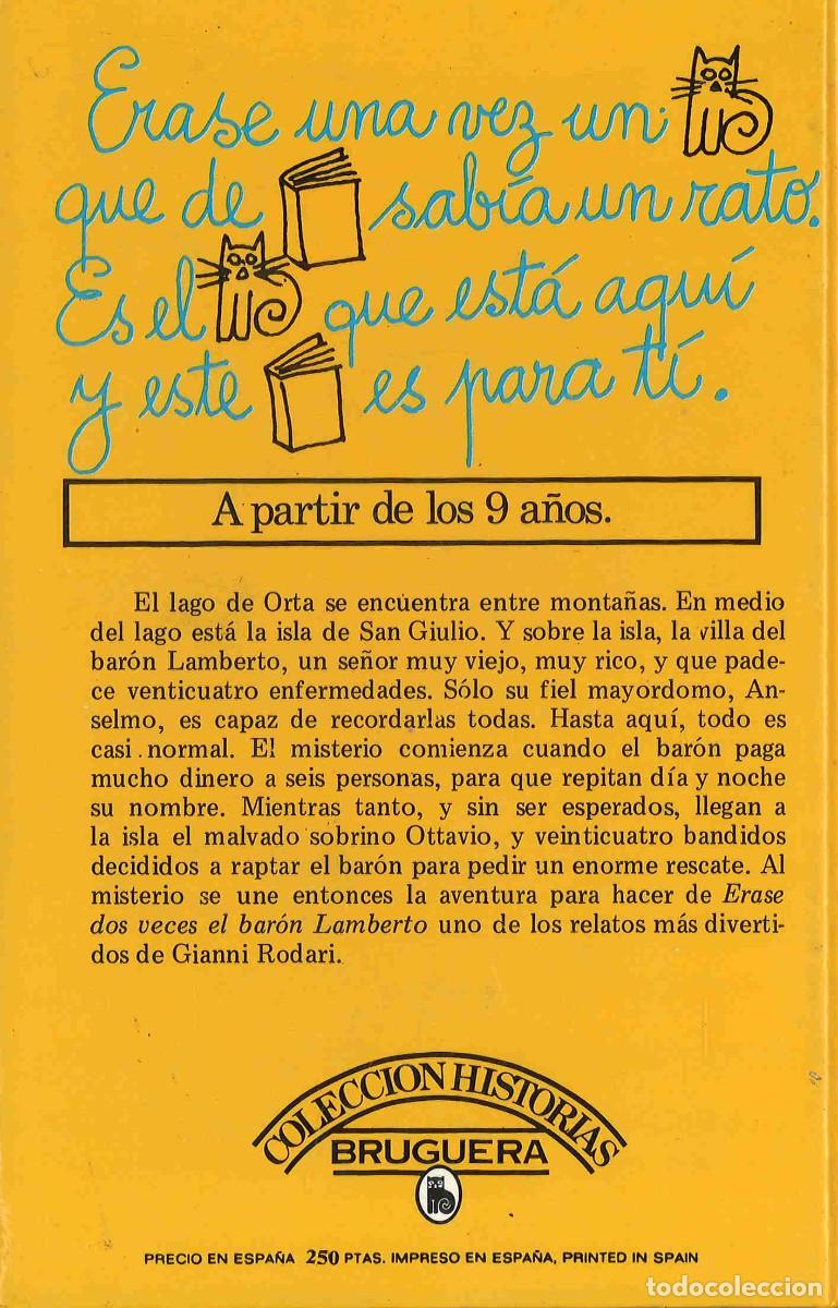 Libros de segunda mano: Erase dos veces... el bar&oacute;n Lamberto. Gianni Rodari. 1981 - Foto 2