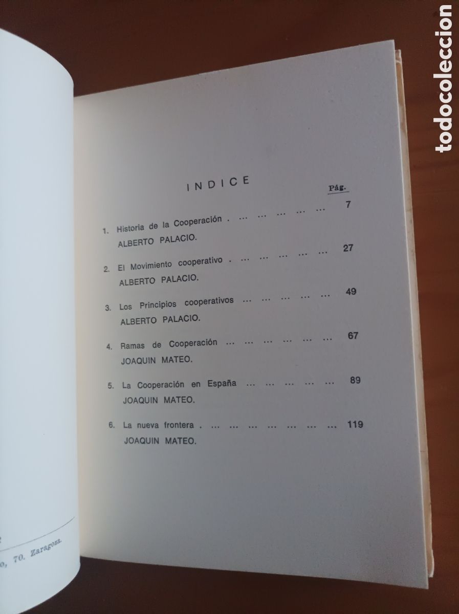 Libros de segunda mano: Cooperativismo / Joaqu&iacute;n MATEO y Alberto Palacio - Foto 6