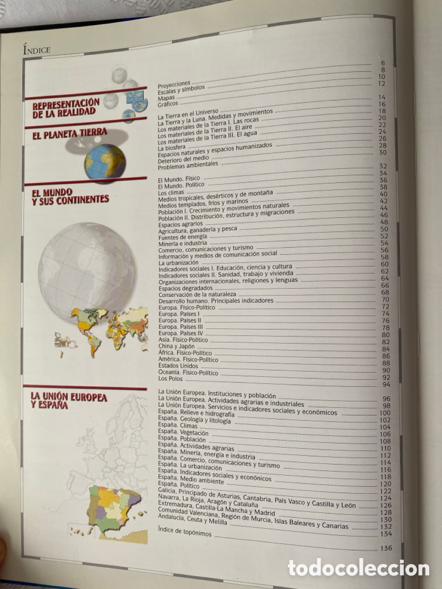Libros de segunda mano: Atlas general - Foto 3