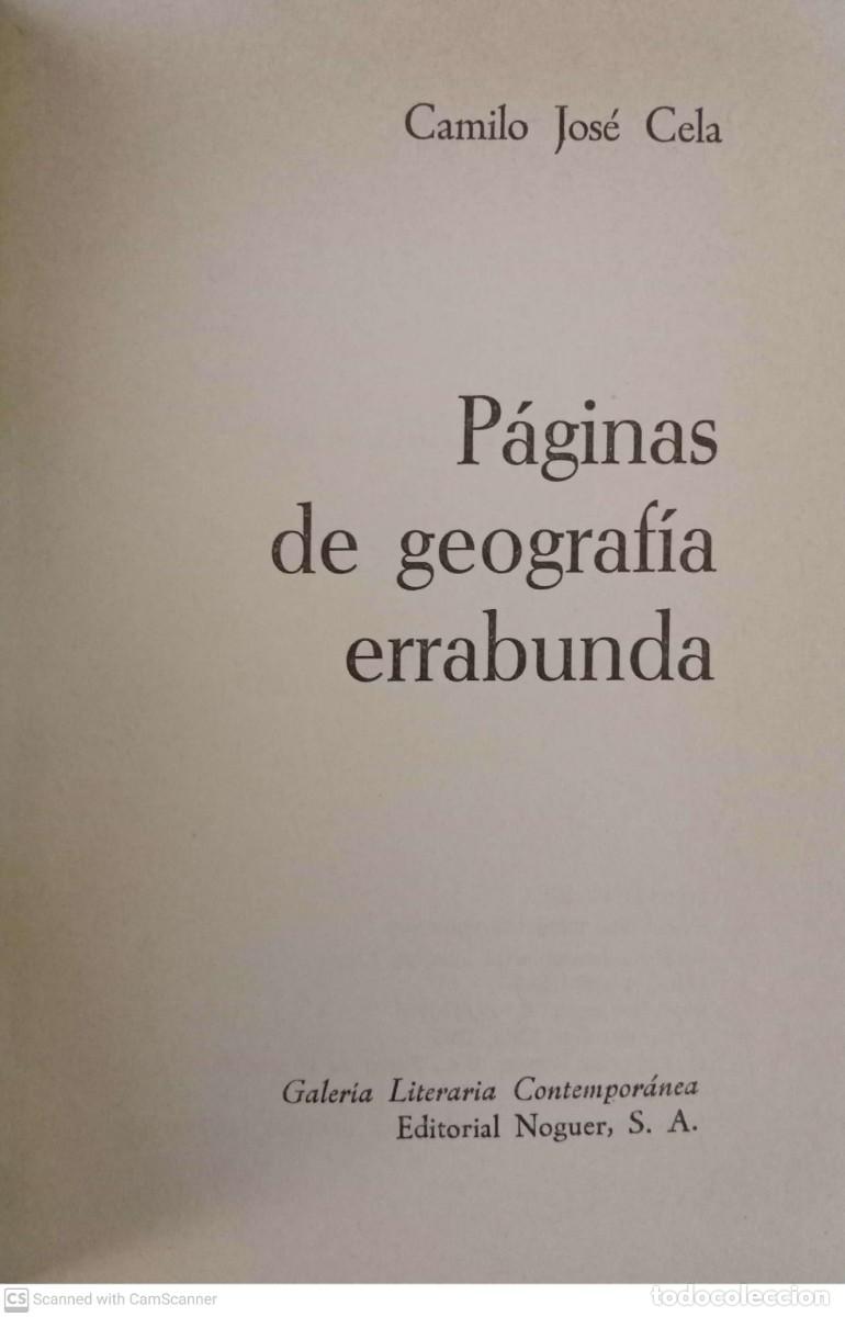 Libros de segunda mano: P&aacute;ginas de geograf&iacute;a errabunda [Camilo Jos&eacute; Cela] - Foto 2