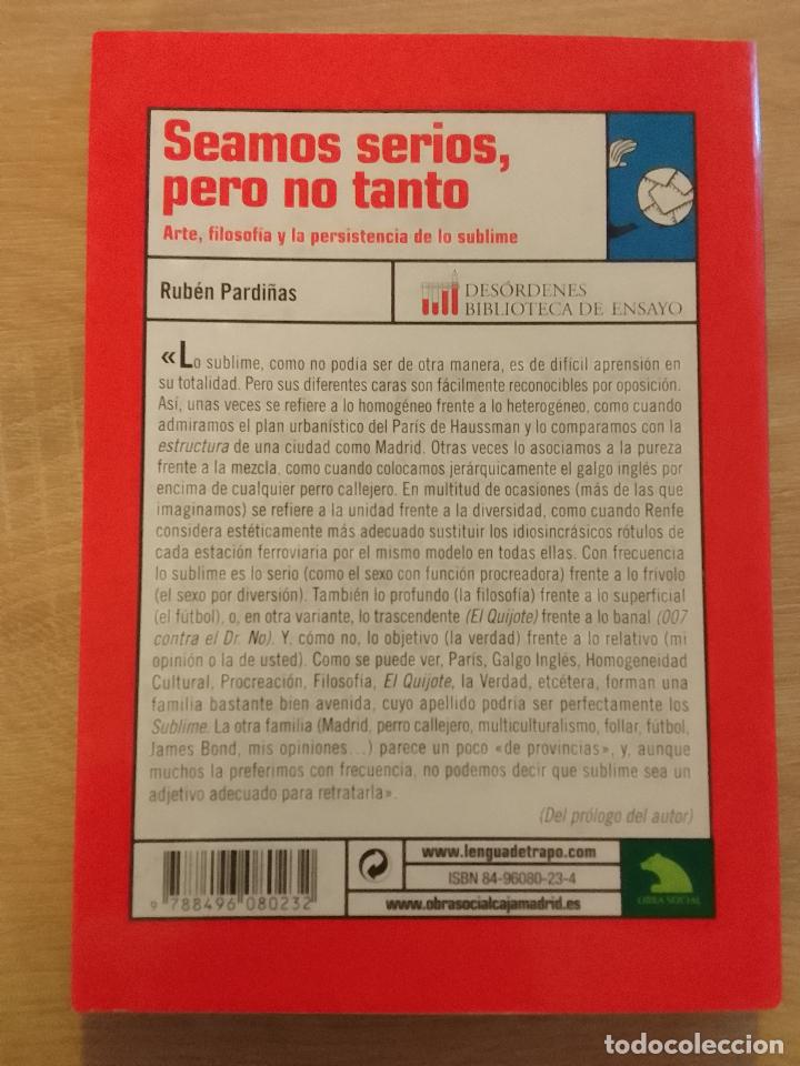 Libros de segunda mano: Rub&eacute;n Pardi&ntilde;as: Seamos serios, pero no tanto (SUBRAYADO) - Foto 2