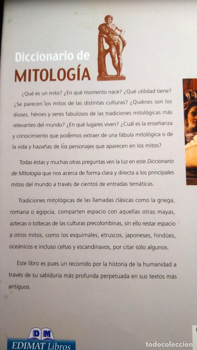 Libros de segunda mano: DICCIONARIO DE MITOLOG&Iacute;A - ILUSTRADO - Foto 2