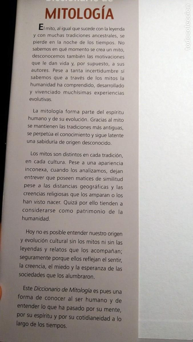 Libros de segunda mano: DICCIONARIO DE MITOLOG&Iacute;A - ILUSTRADO - Foto 5