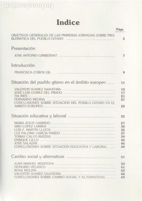 Libros de segunda mano: * GITANOS * Actas de las primeras jornadas sobre problem&aacute;tica del pueblo gitano.- 1987 - Foto 2