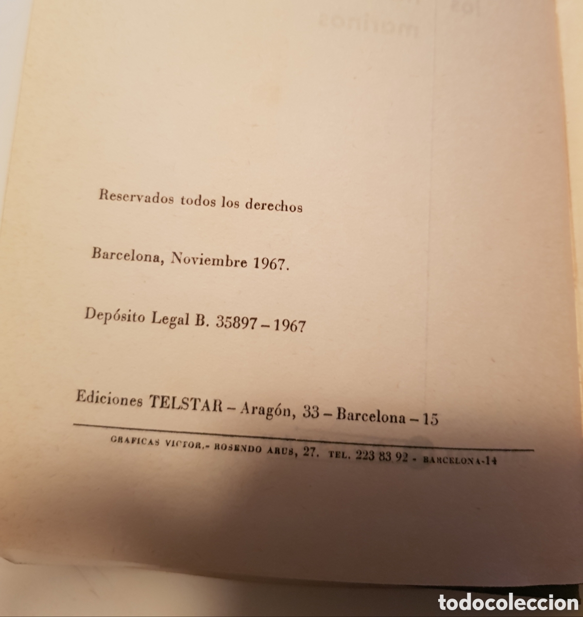 Libros de segunda mano: Los monstruos marinos. Antonio Rivera, ediciones Telstar, 1967. - Foto 6