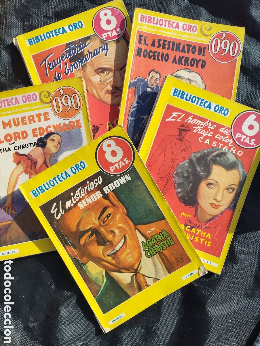 Libros de segunda mano: Agatha Christie. Biblioteca Oro. Cinco libros. - Foto 1