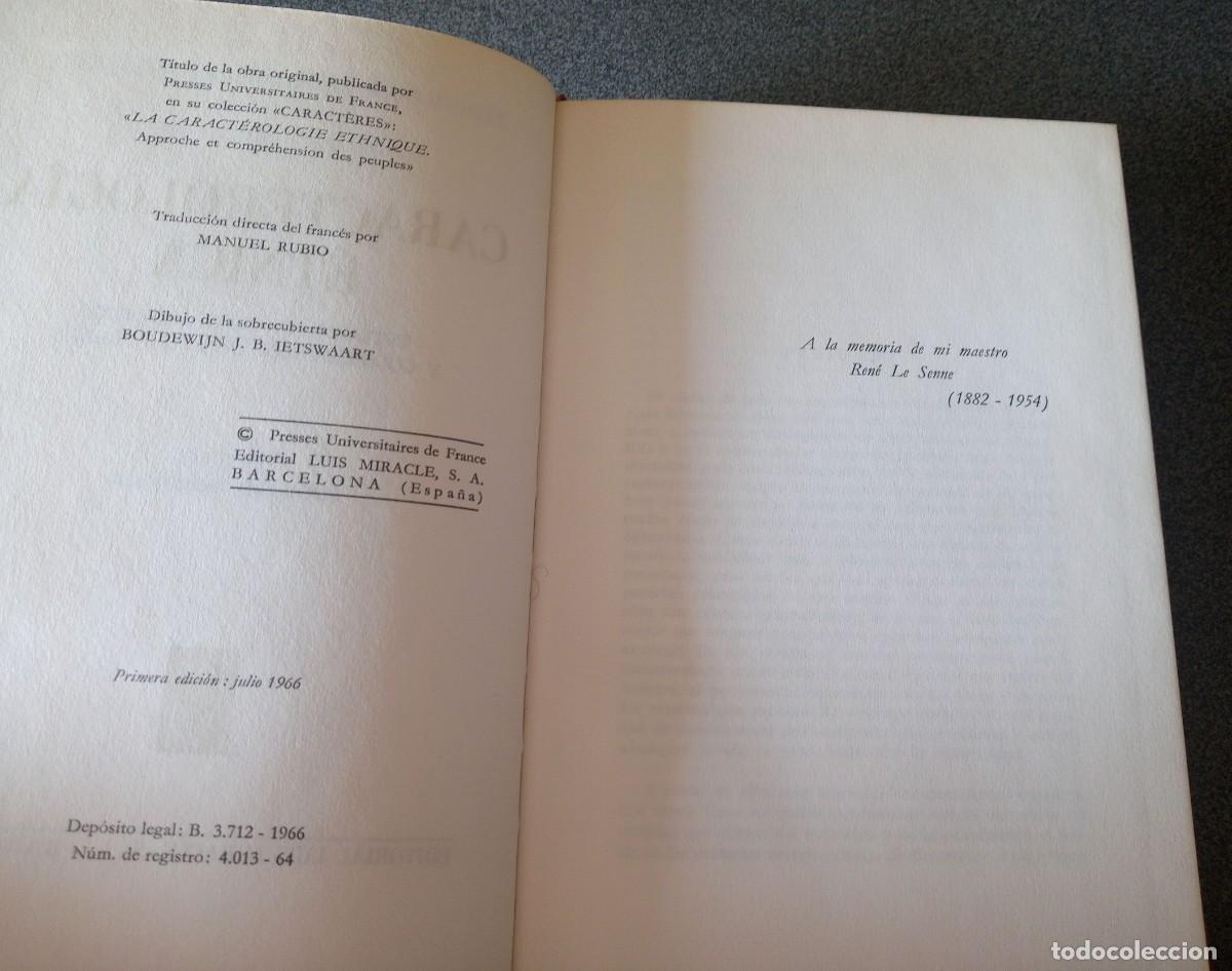 Libros de segunda mano: Caracterolog&iacute;a &Eacute;tnica Paul Gri&eacute;ger - Foto 5