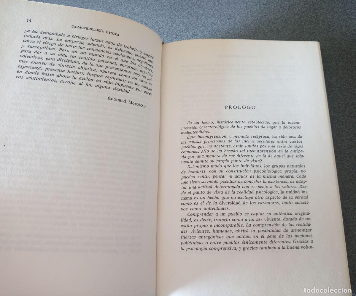Libros de segunda mano: Caracterolog&iacute;a &Eacute;tnica Paul Gri&eacute;ger - Foto 6