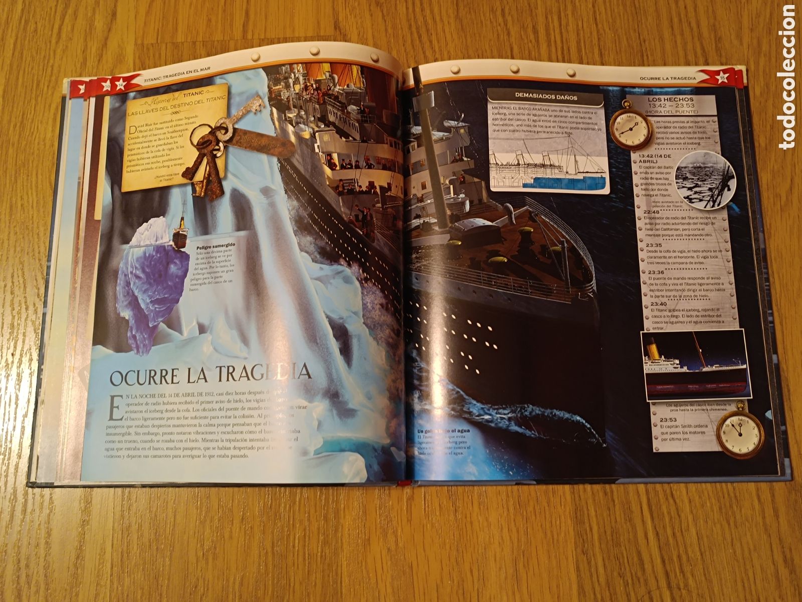 Libros de segunda mano: Libro Titanic - Tragedia en el mar - Philip Wilkinson - Foto 6