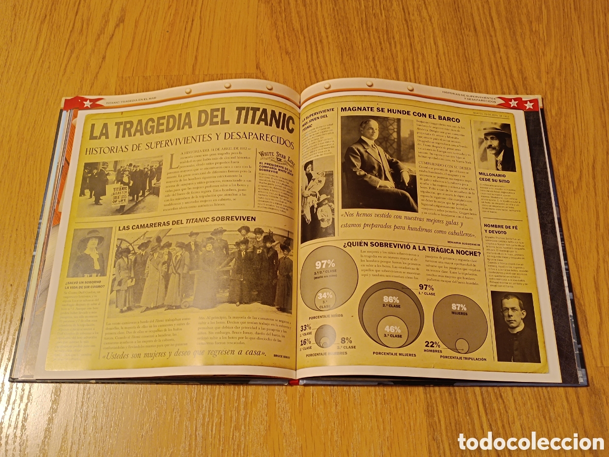Libros de segunda mano: Libro Titanic - Tragedia en el mar - Philip Wilkinson - Foto 7