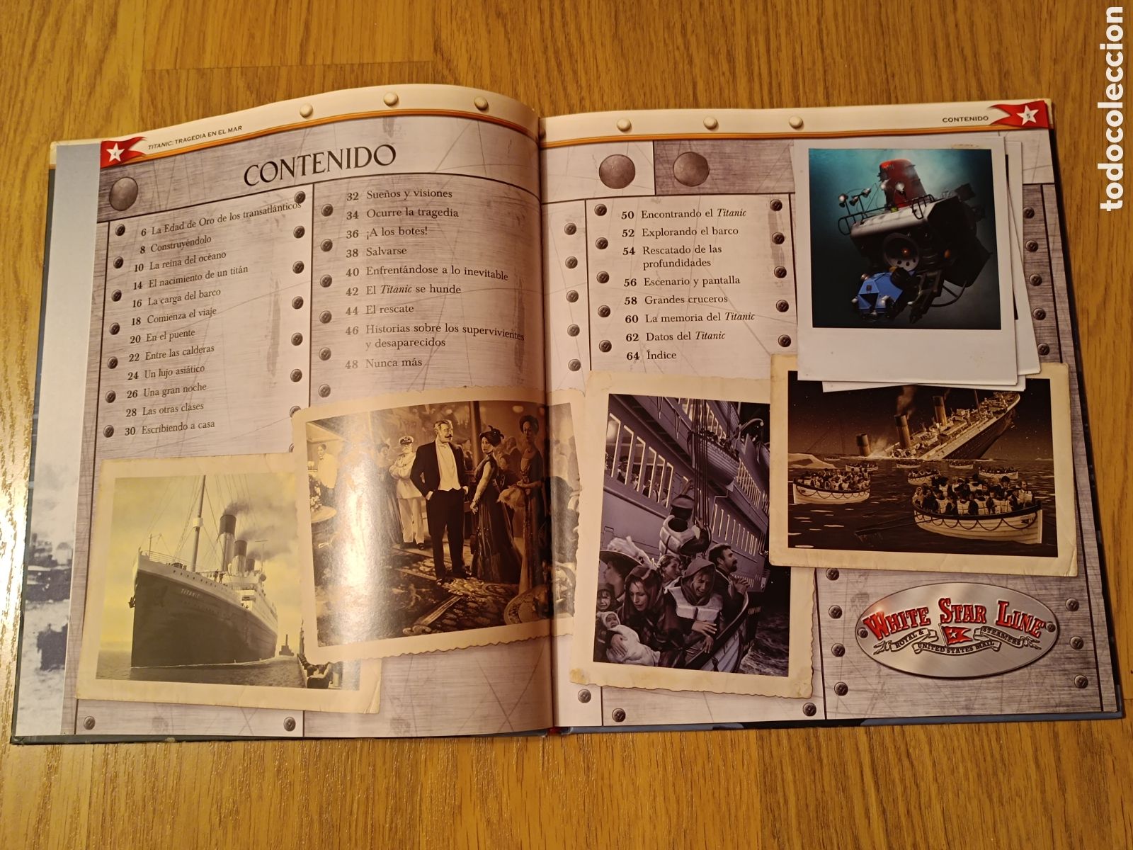Libros de segunda mano: Libro Titanic - Tragedia en el mar - Philip Wilkinson - Foto 2