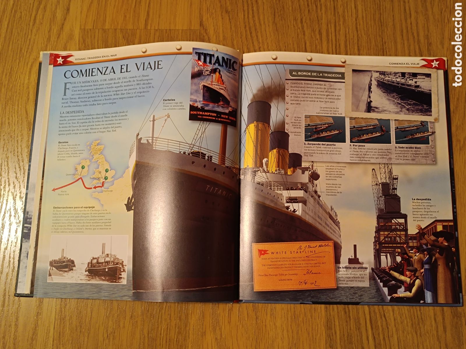 Libros de segunda mano: Libro Titanic - Tragedia en el mar - Philip Wilkinson - Foto 5