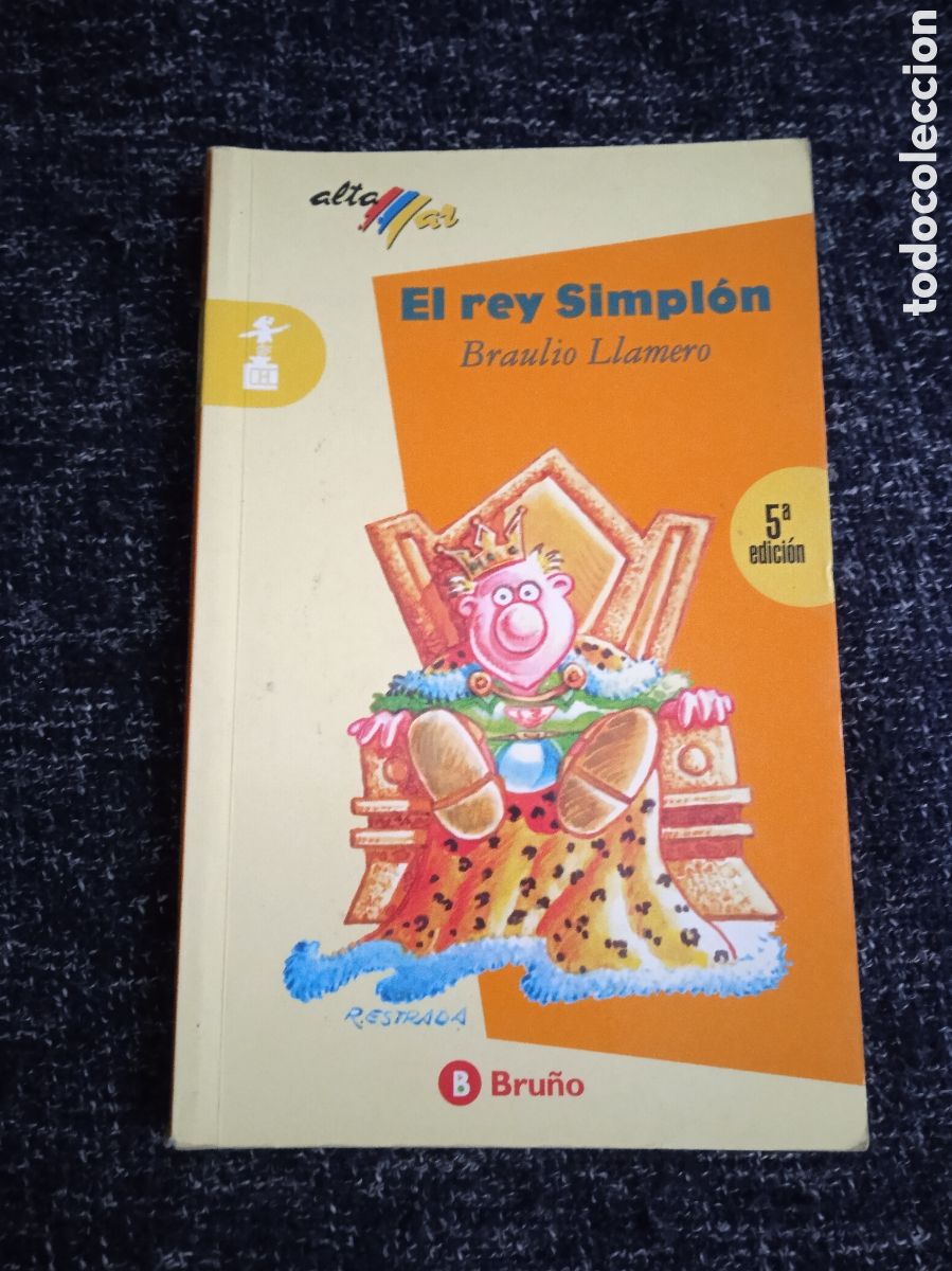Libros de segunda mano: EL REY SIMPLON / BRAULIO LLAMERO -ED. BRU&Ntilde;O - Foto 1