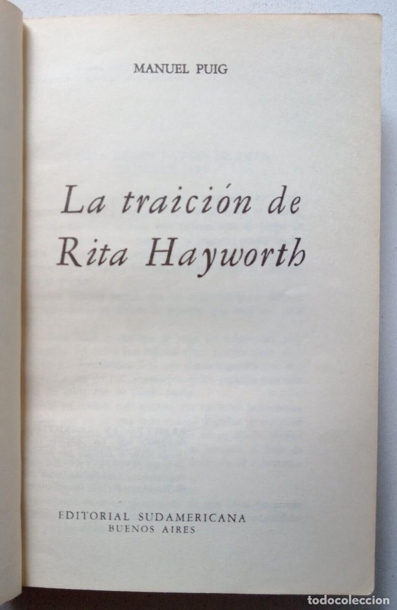 Libros de segunda mano: Puig, Manuel - La traici&oacute;n de Rita Hayworth - (1970) - SIGNED - Foto 4