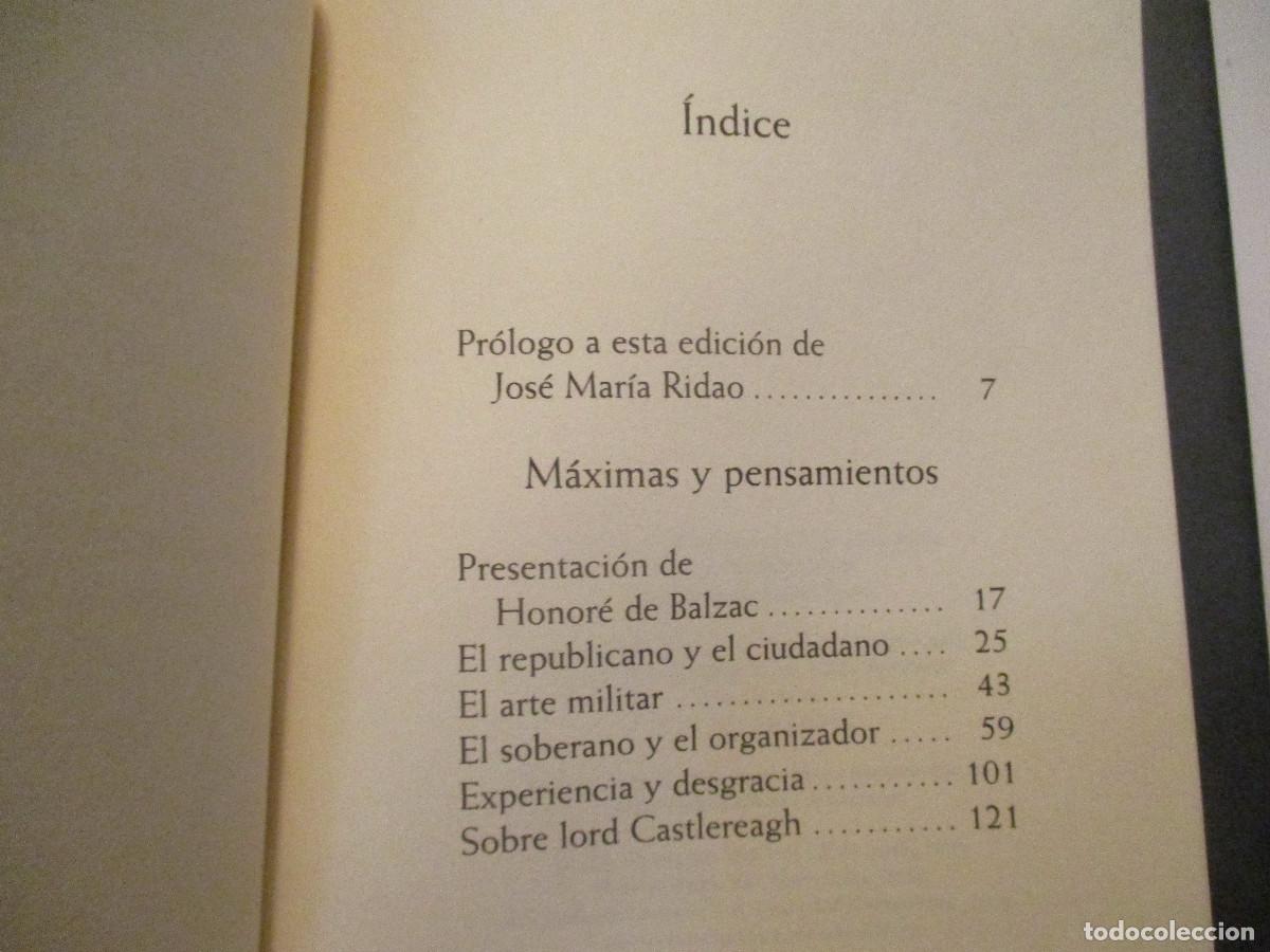 Libros de segunda mano: NAPOLE&Oacute;N M&aacute;ximas y pensamientos W24380 - Foto 2