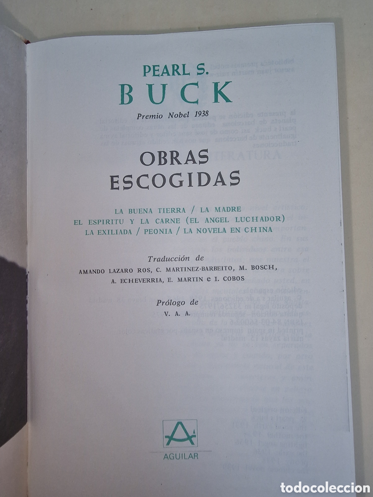 Libros de segunda mano: Pearl S. Buck, Obras Escogidas - Foto 6