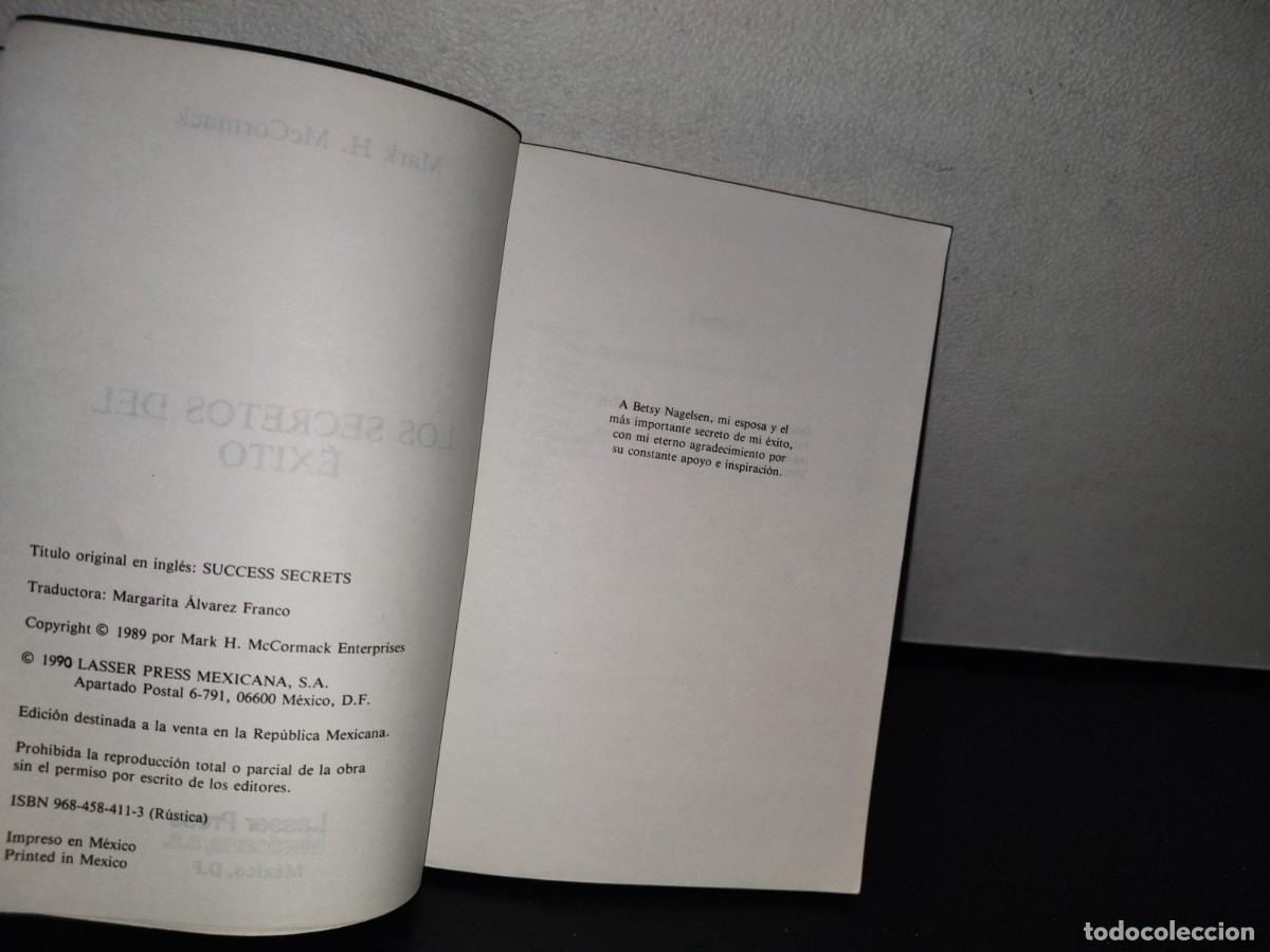 Libros de segunda mano: 93- LOS SECRETOS DEL &Eacute;XITO - MARK H. MCCORMACK - Foto 5