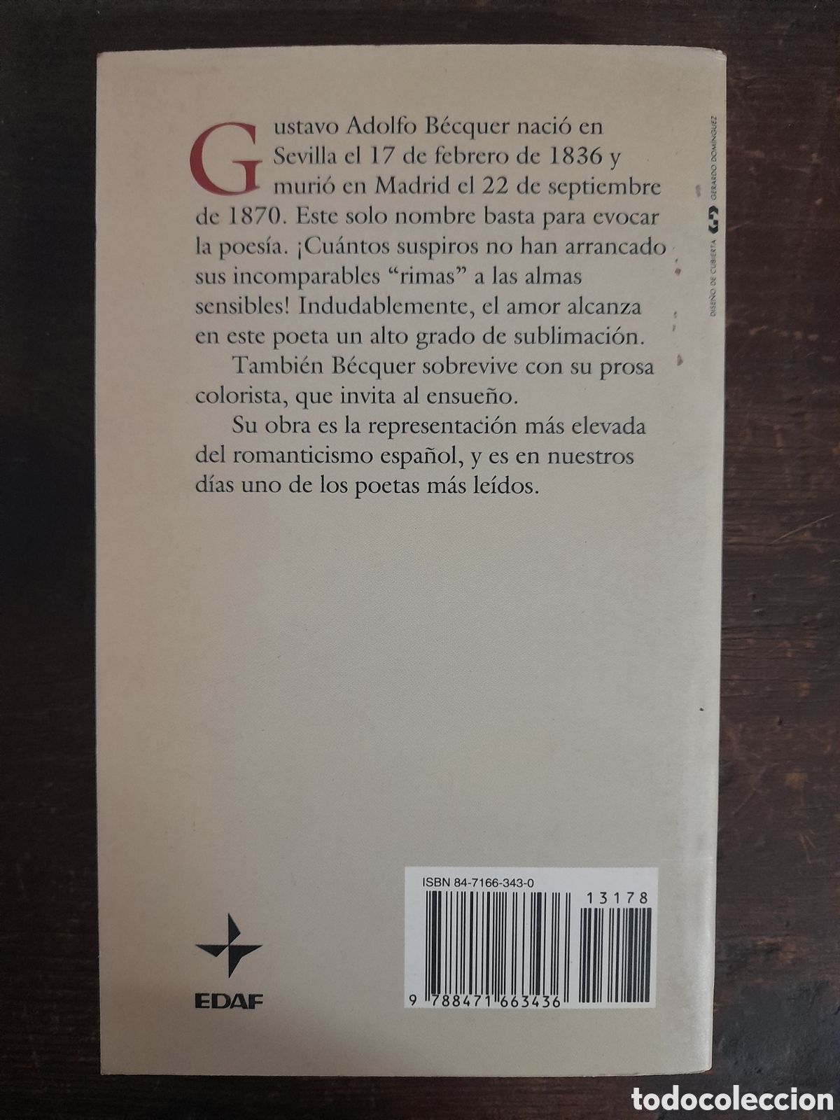 Libros de segunda mano: Rimas Y Leyendas, Gustavo A. B&eacute;cquer - EDAF 1997 - Foto 3