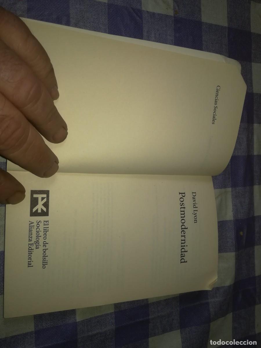 Libros de segunda mano: POSTMODERNIDAD / DAVID LYON / EVA 043 / ALIANZA - Foto 4